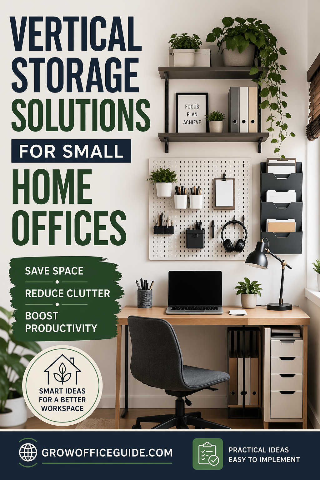 Vertical Storage Ideas for Small Home Office Spaces